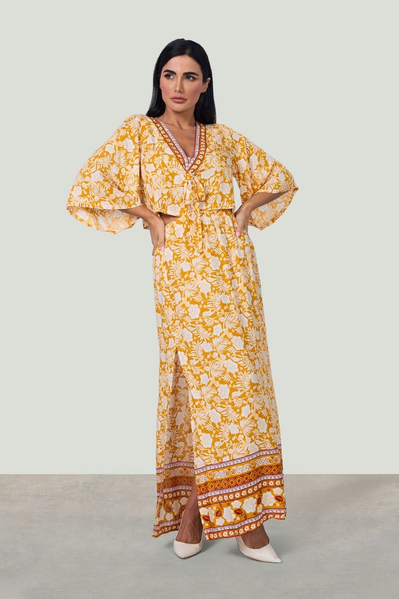 Yellow Relaxed Printed Co-Ord Set